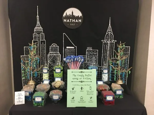 NYC theme Candy table